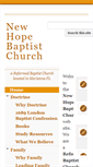 Mobile Screenshot of newhopemarianna.org